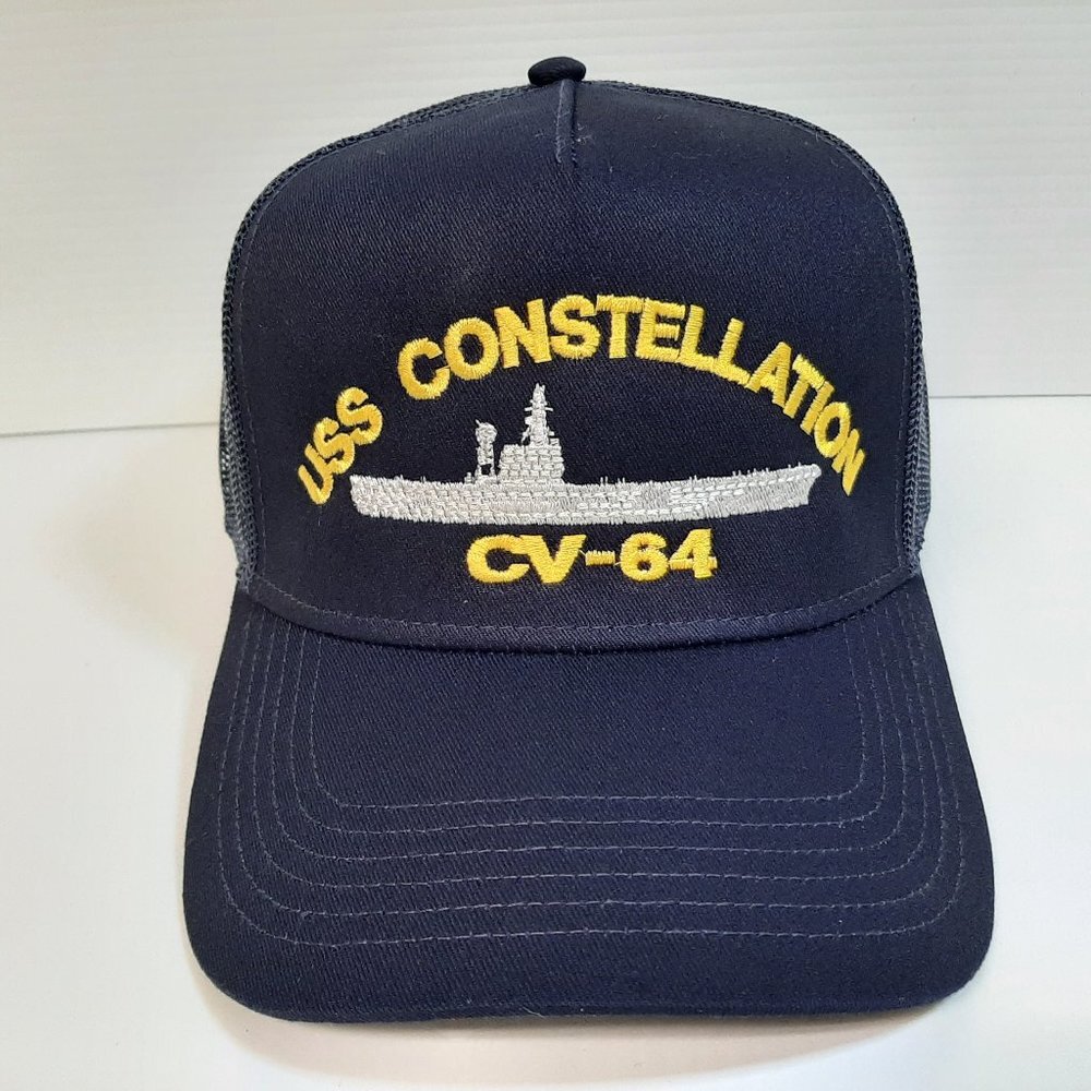 US Navy USS Constellation CV-64 Hat Embroidered Ba